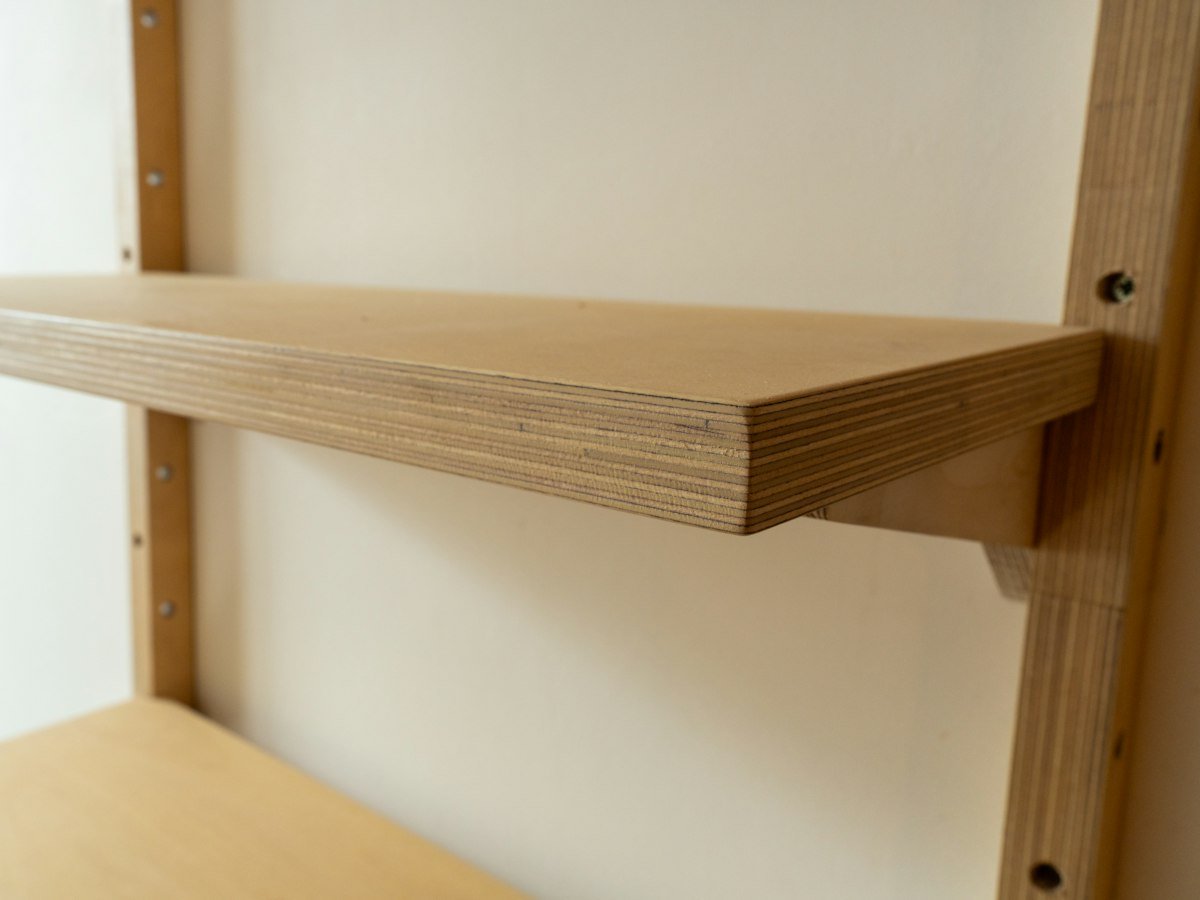 Estante de pared de 2 niveles